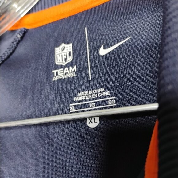 Nike Chicago Bears Women's Jacket Full Zip Fitted Track Navy Orange Like New XL - Picture 6 of 11